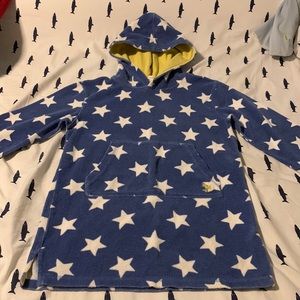 Mini Boden Boys Stars Toweling Hoodie Size 7-8 Years Swim Cover Up